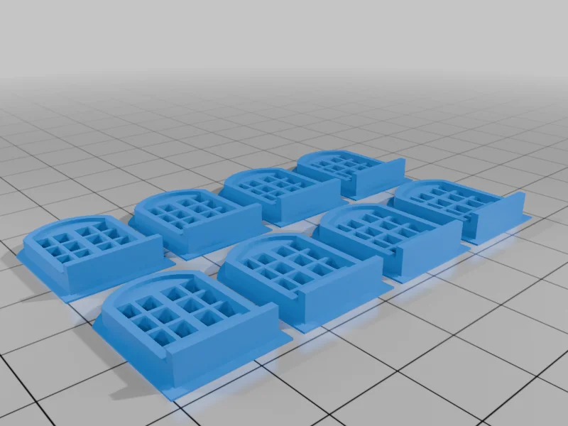 Модель крупного кирпичного здания в масштабе HO