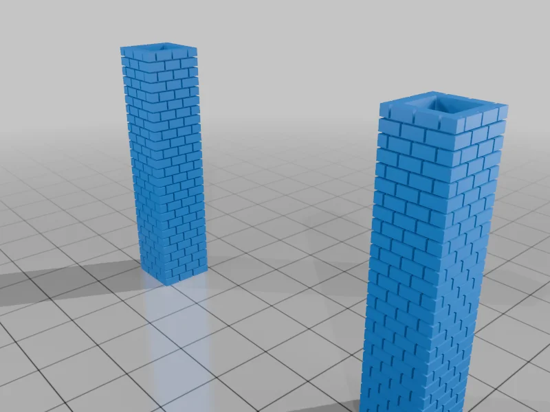 Модель крупного кирпичного здания в масштабе HO