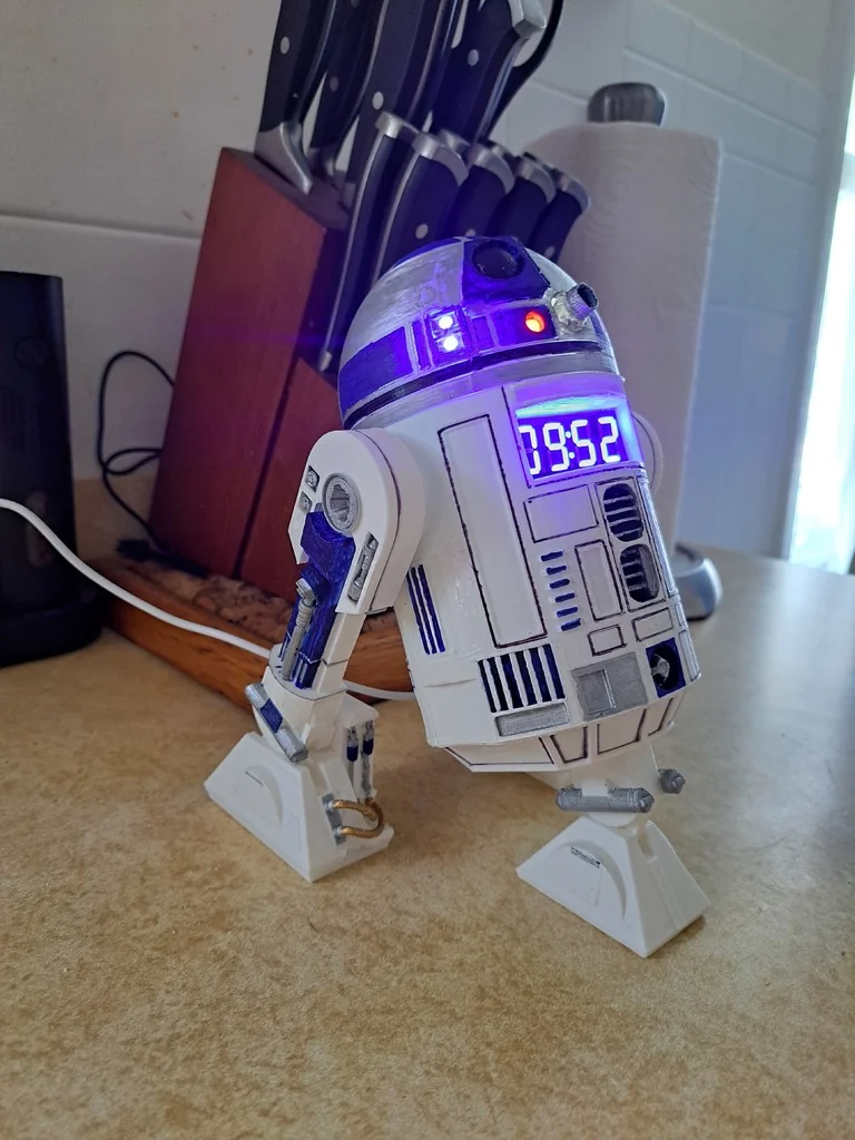 R2-D2 Alarm Clock and MP3 Player with WiFi and Bluetooth
