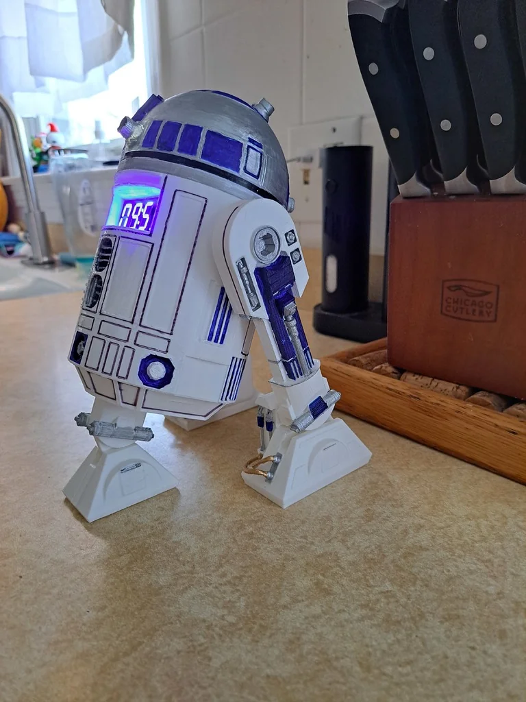 3D модель R2-D2 Будильник и MP3 Плеер с WiFi и Bluetooth - фото 2