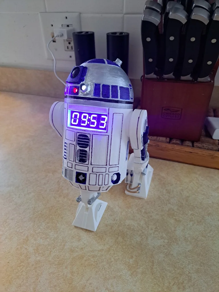 3D модель R2-D2 Будильник и MP3 Плеер с WiFi и Bluetooth - фото 3