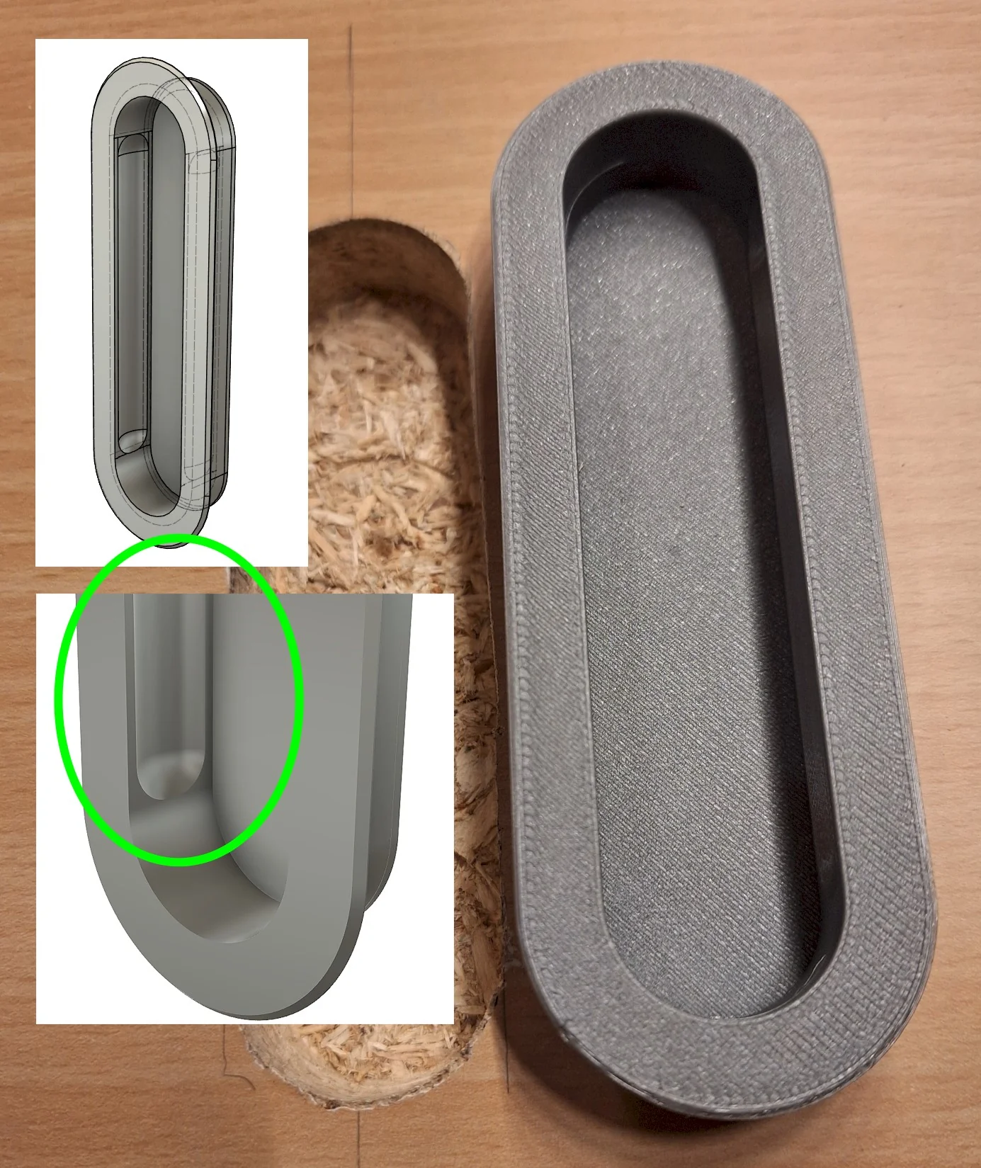 Специальная врезная ручка для раздвижной двери