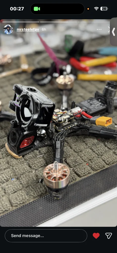 3D модель DJI Osmo Nano FPV крепления для фристайла - фото 3