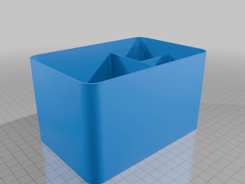 Простой ящик для хранения с отделениями (косметика, настольный органайзер и т. д.)