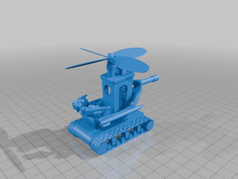 3D модель Летающий танк Benchy - фото 3