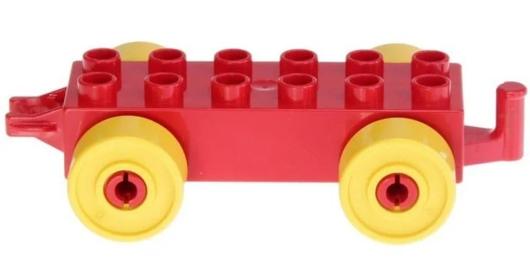 3D модель Совместимый автобус LEGO DUPLO для трейлера - фото 2