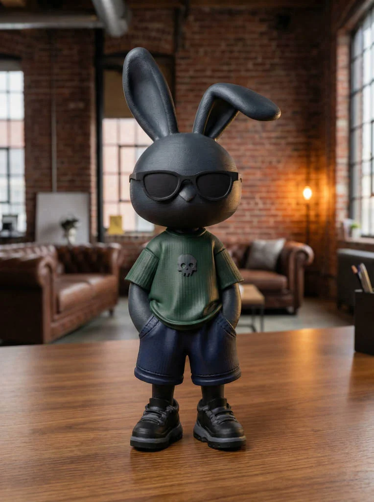 Модель модного зайца для 3D-печати