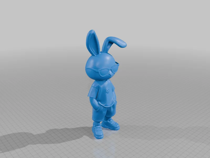 3D модель Модель модного зайця для 3D-друку - фото 2