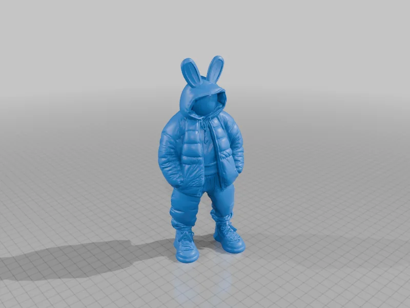 3D модель 3D модель кролика с граффити - фото 2