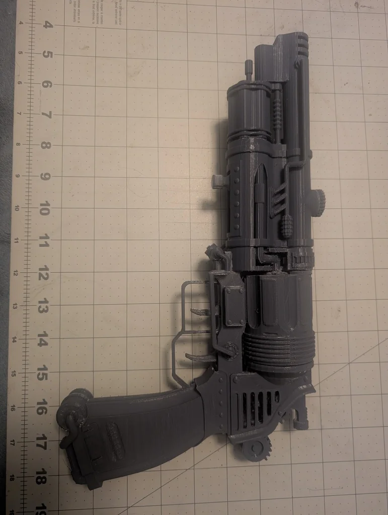 3D модель Steampunk Revolver Gun V2 Model - фото 2