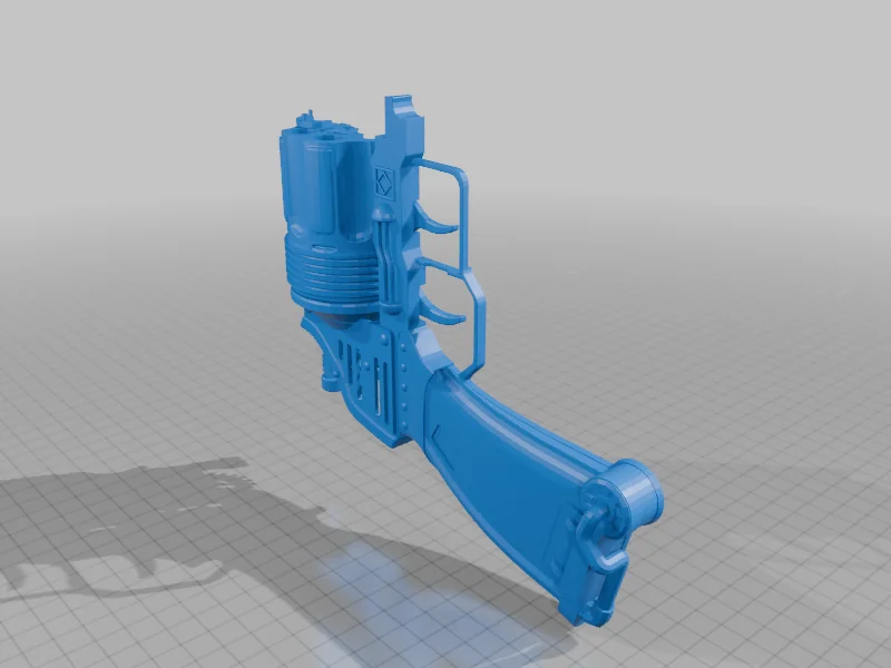 3D модель Steampunk Revolver Gun V2 Model - фото 4