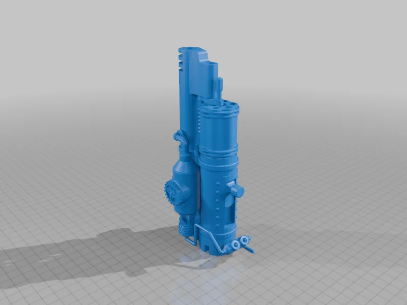 3D модель Steampunk Revolver Gun V2 Model - фото 5