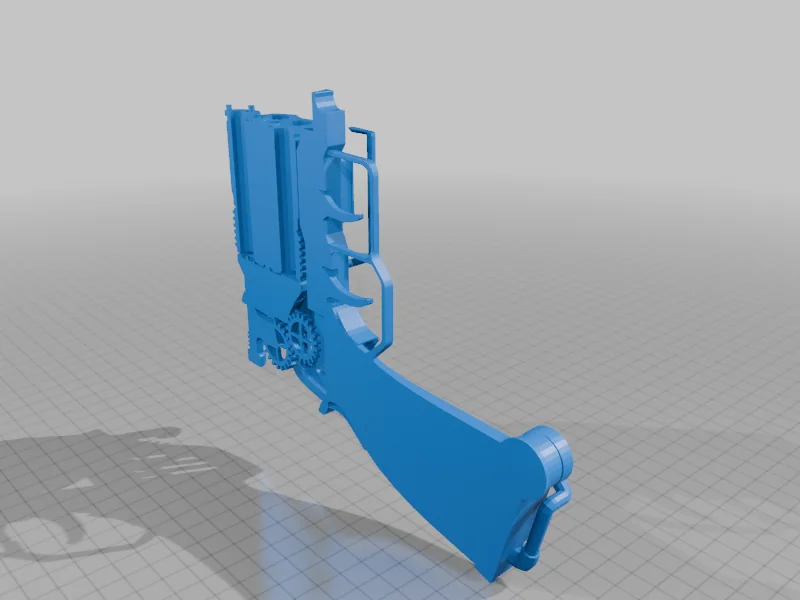 3D модель Steampunk Revolver Gun V2 Model - фото 6