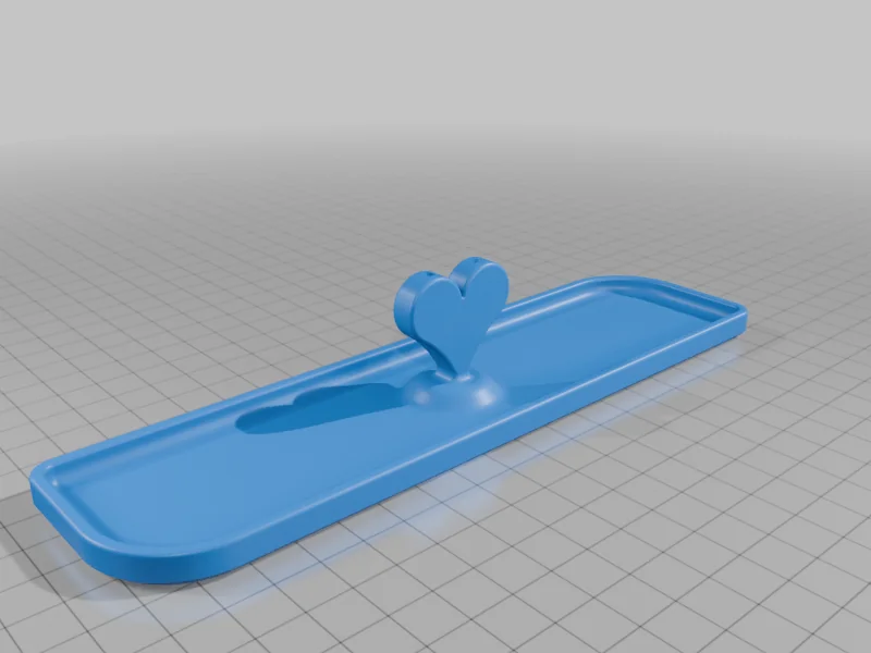 3D модель Подставка для благовоний в форме сердца - фото 5