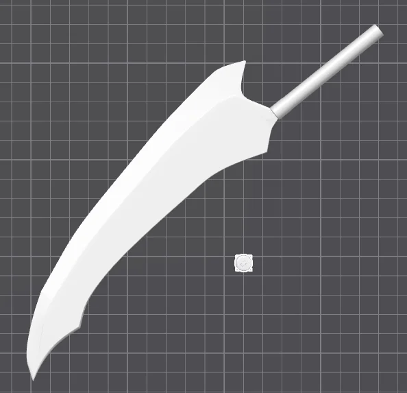 3D-модель меча Ичиго Куросаки из аниме 'Блич'