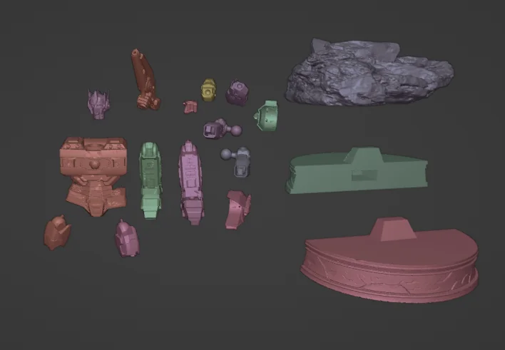 3D модель 3D модель: Головa Оптимуса Прайма - фото 8