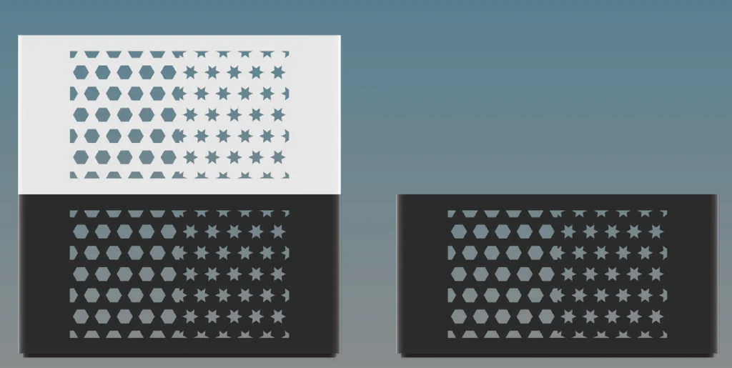 Модульная геометрическая коробка для хранения - звезды и шестиугольники