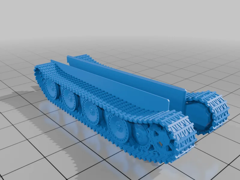 3D модель Резиновые гусеницы для модели Panther - фото 2