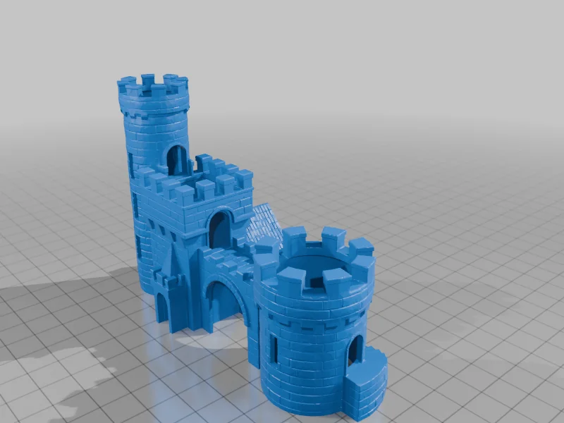 3D модель Декор аквариума: Замок - фото 1