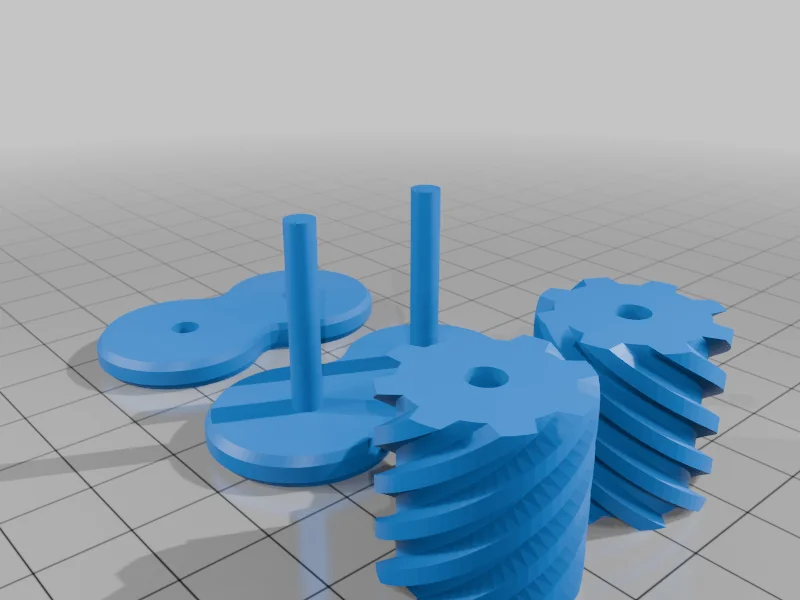 3D модель Модель антистресс игрушки Gear Fidget - фото 2