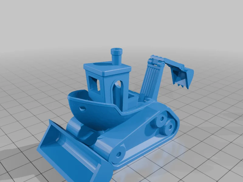 3D модель Экскаватор/Бульдозер Бенчи - фото 3