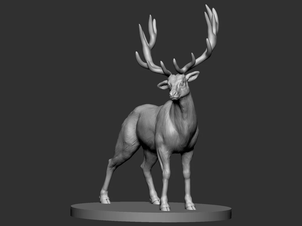 3D модель 3D модель оленя (Elk) - фото 2