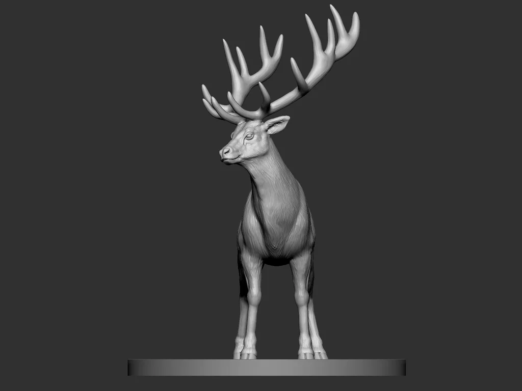 3D модель 3D модель оленя (Elk) - фото 3