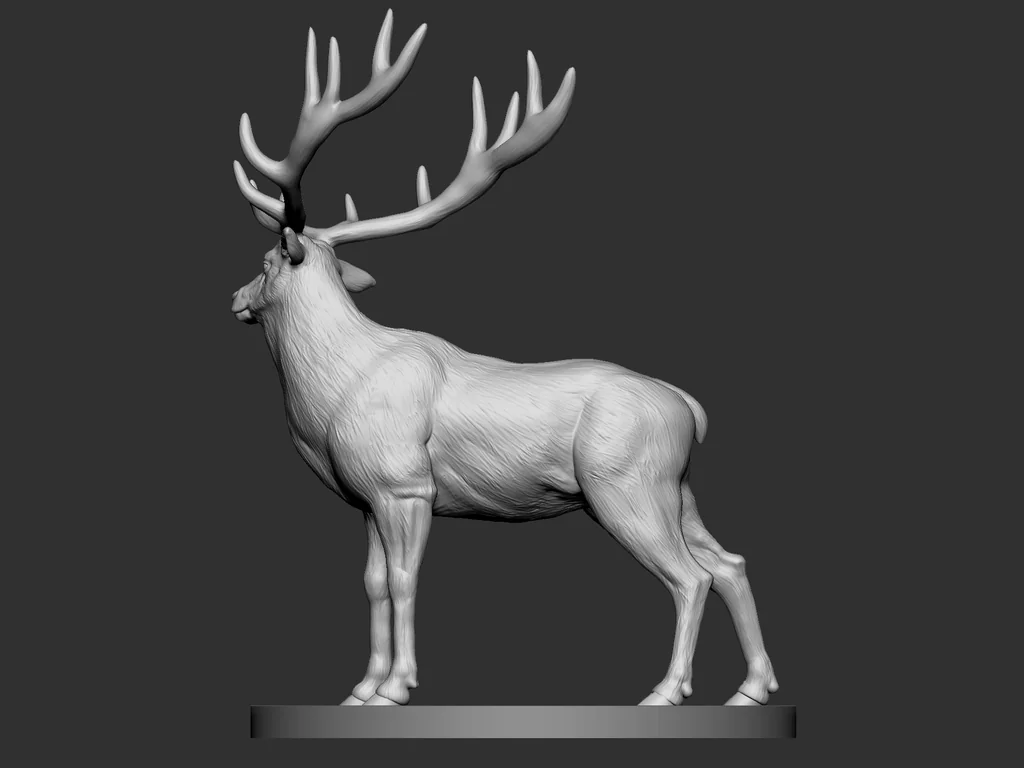 3D модель 3D модель оленя (Elk) - фото 4