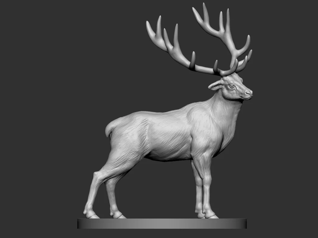 3D модель 3D модель оленя (Elk) - фото 5