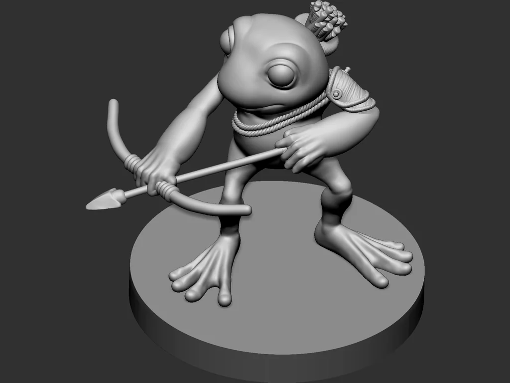 3D модель Модель Grung лучника - Руководство Воло - фото 2