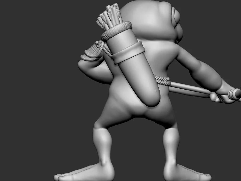 3D модель Модель Grung лучника - Руководство Воло - фото 3