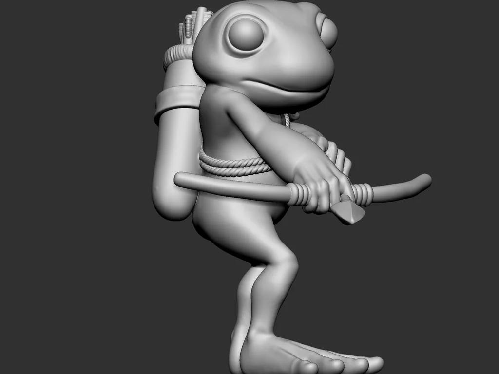 3D модель Модель Grung лучника - Руководство Воло - фото 5