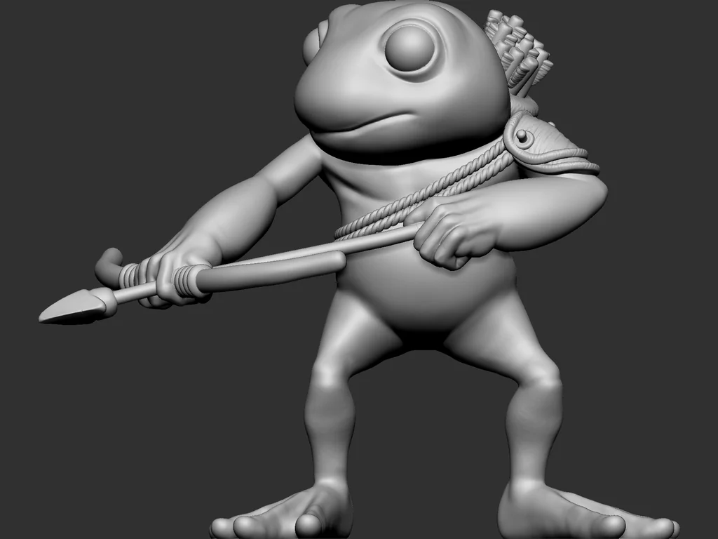 3D модель Модель Grung лучника - Руководство Воло - фото 6