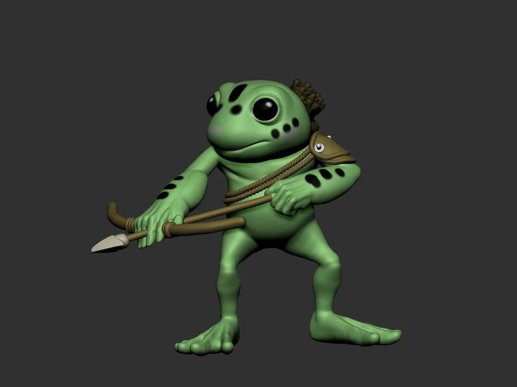 3D модель Модель Grung лучника - Руководство Воло - фото 7