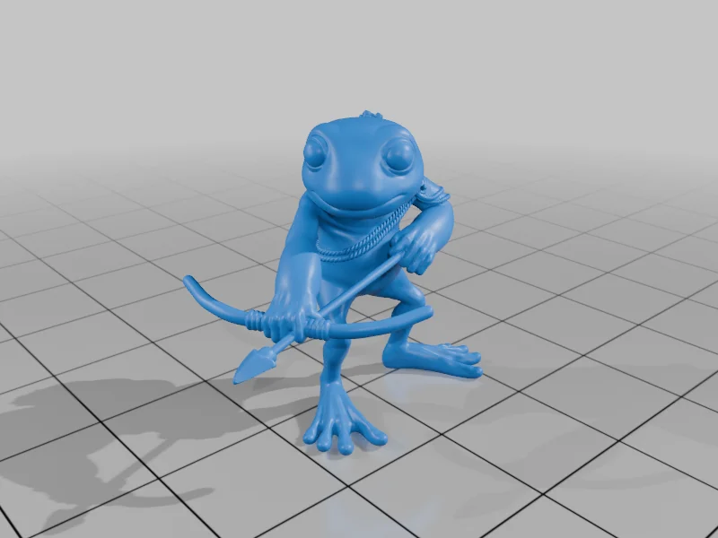 3D модель Модель Grung лучника - Руководство Воло - фото 8