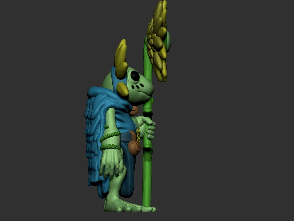 3D модель Модель друида с цветами - фото 4