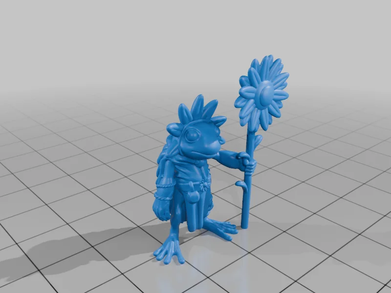 3D модель Модель друида с цветами - фото 8