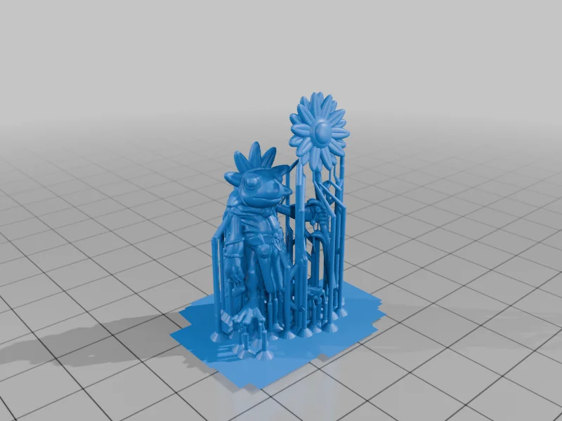 3D модель Модель друида с цветами - фото 9