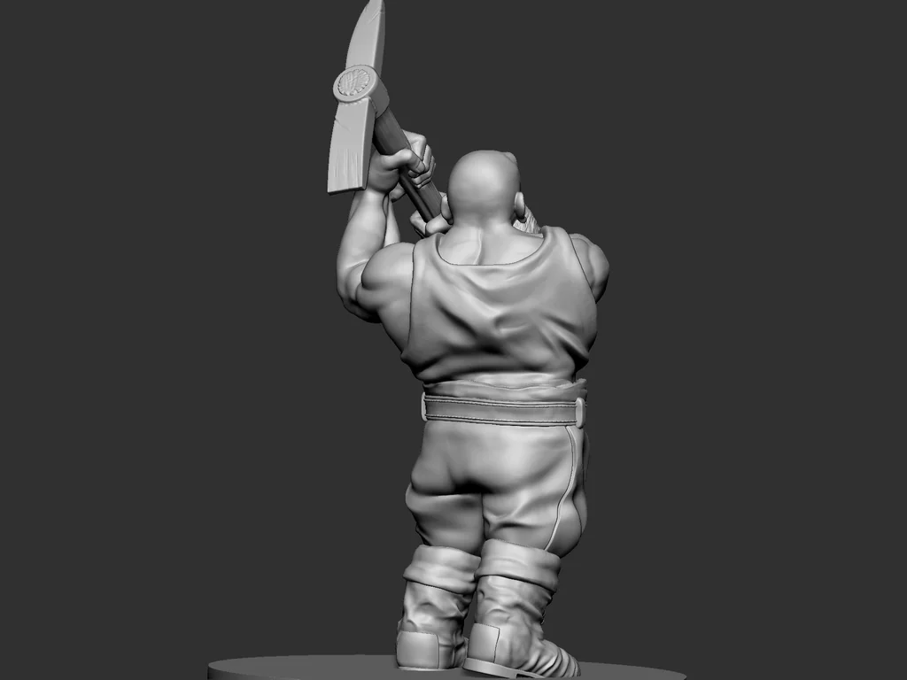 3D модель Модель Дворфа Шахтера - фото 2