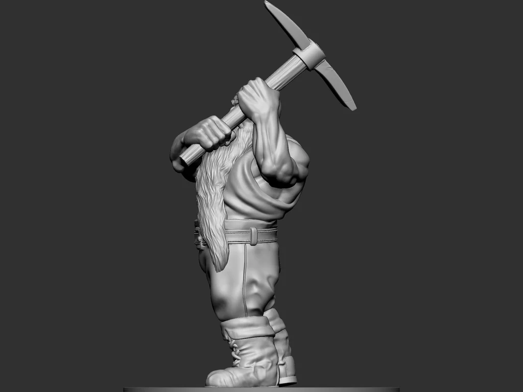 3D модель Модель Дворфа Шахтера - фото 4