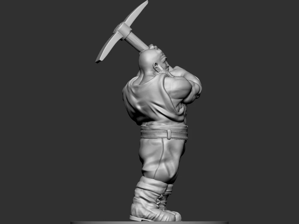 3D модель Модель Дворфа Шахтера - фото 5