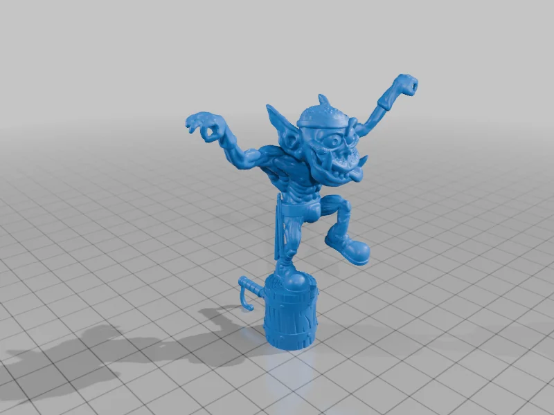 3D модель Орк - Вогланд - Нукнук - 28мм Фэнтези Миниатюра - фото 12