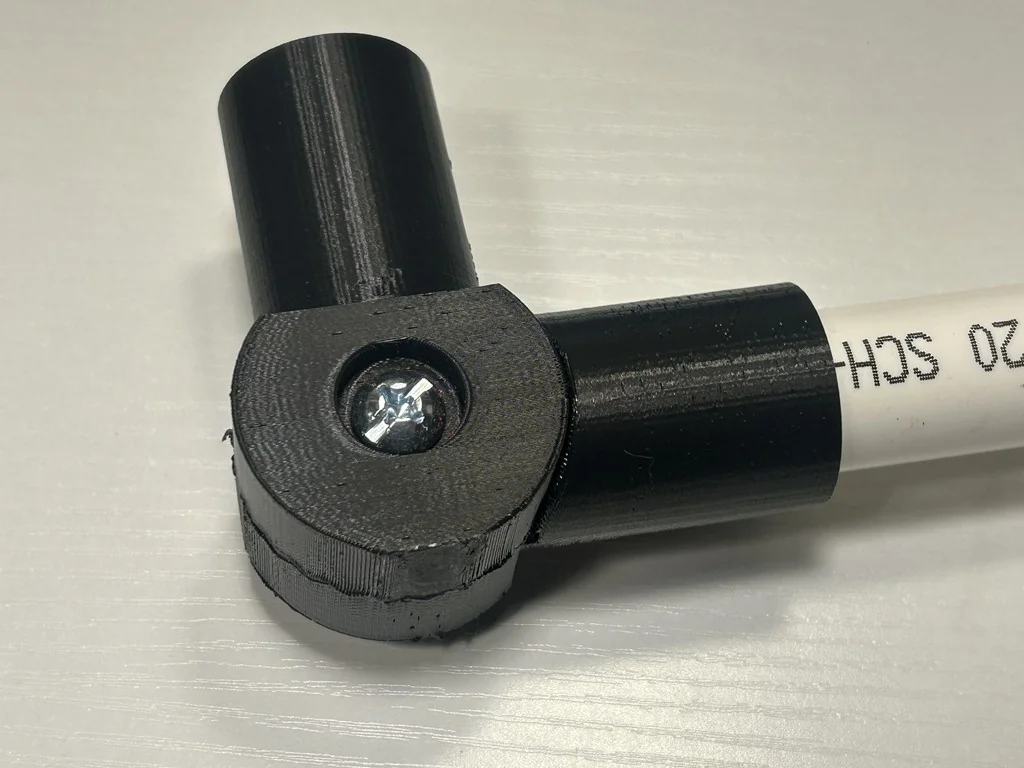 3D модель З'єднувач ПВХ 1/2 дюйма - фото 2