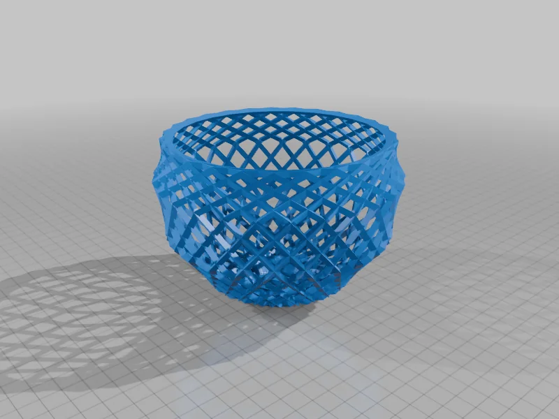 3D модель Плетёная корзина для 3D печати - фото 6