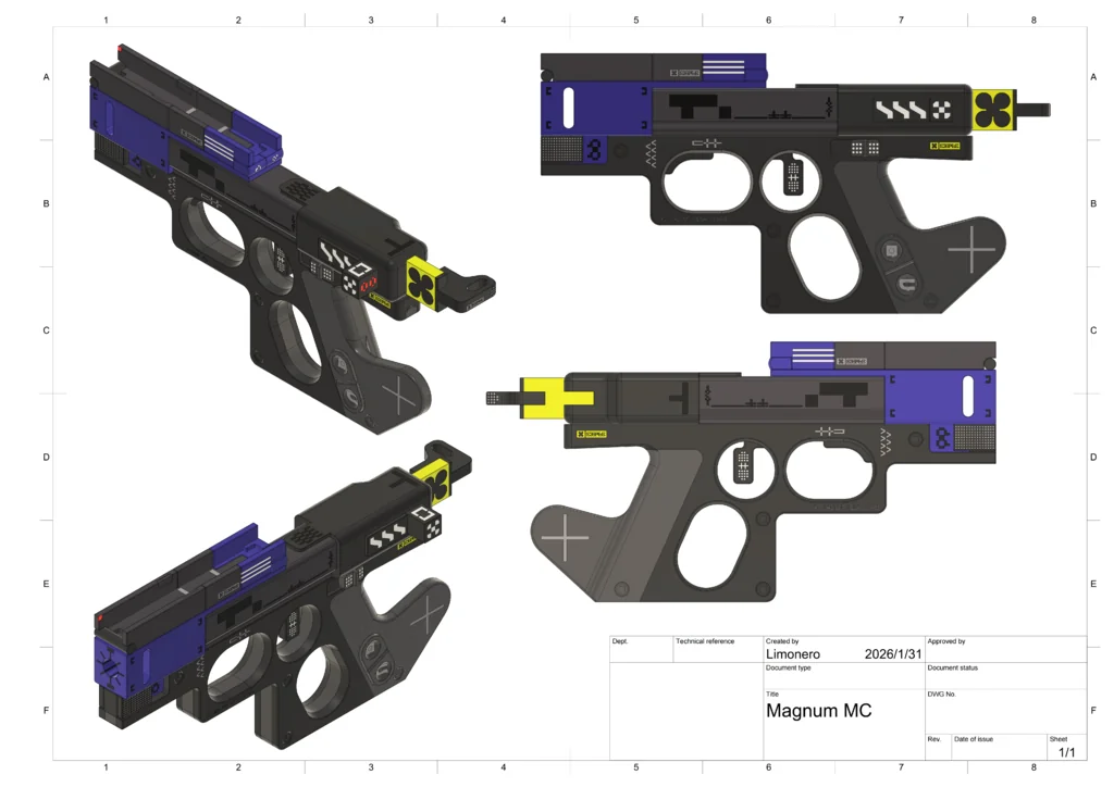 3D-модель пистолета Marathon Magnum MC