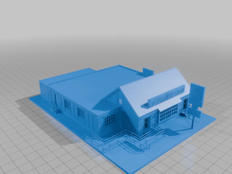 3D модель N Scale: Ресторан швидкого харчування Long John Silver's - фото 3