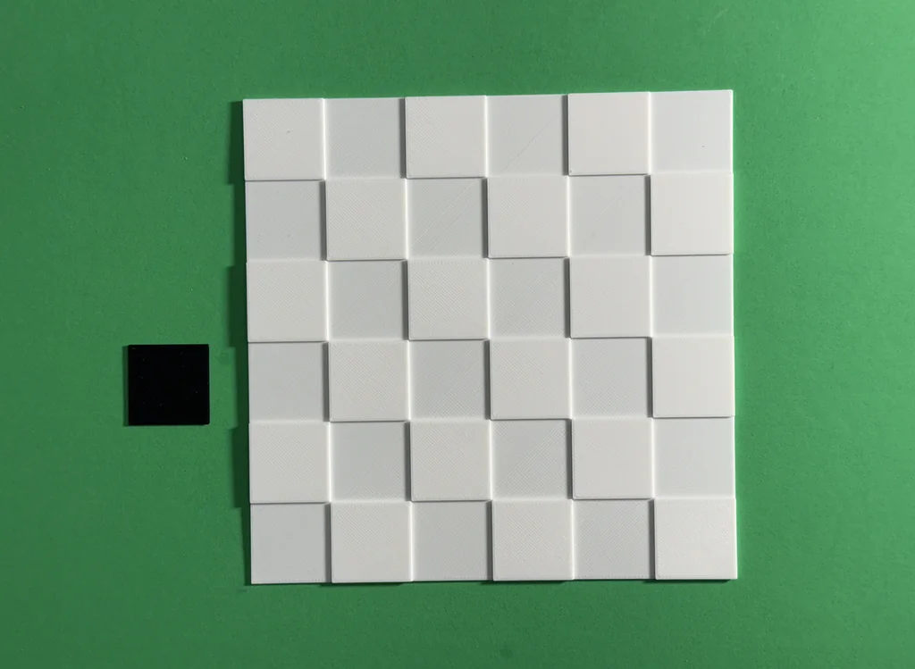 Ковровое покрытие в шахматном порядке для кукольного домика 1:12