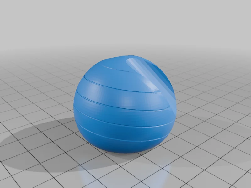 3D модель Модель 1/10.scale йога-мяча с вырезами для ног - фото 3