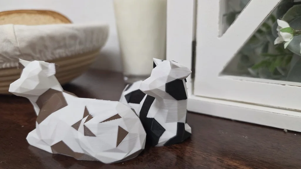 3D модель Современная низкополигональная корова - фото 3