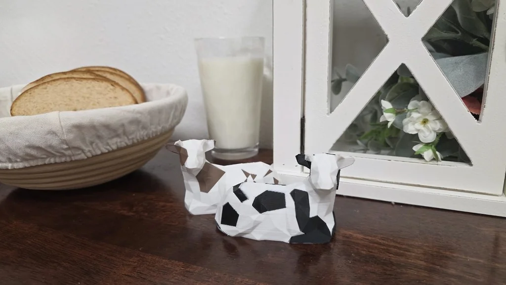 3D модель Современная низкополигональная корова - фото 4